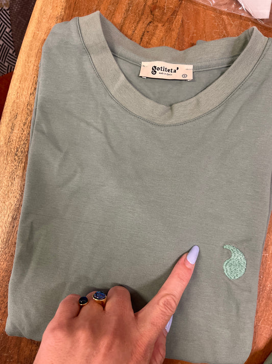 Camiseta Gota menta talla S