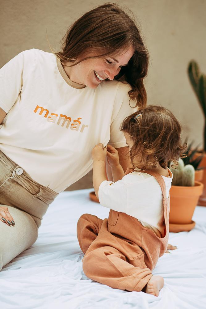 Camiseta de lactancia materna - Mamá/Amar-Gotiteta